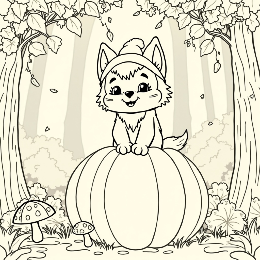 Happy Baby Werewolf Fun colored preview