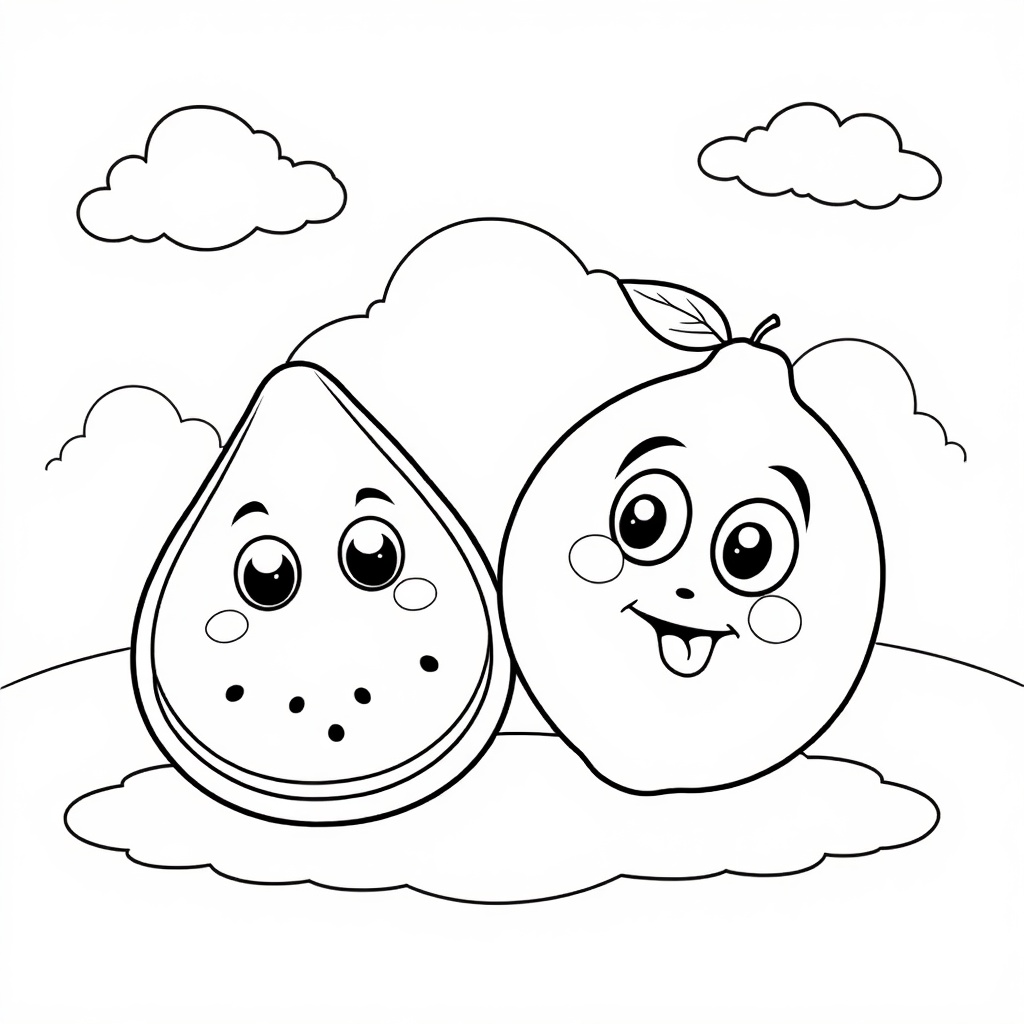 Fruity Friends Fun colored preview