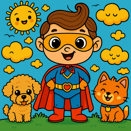 Super Vision Saves the Day colored preview