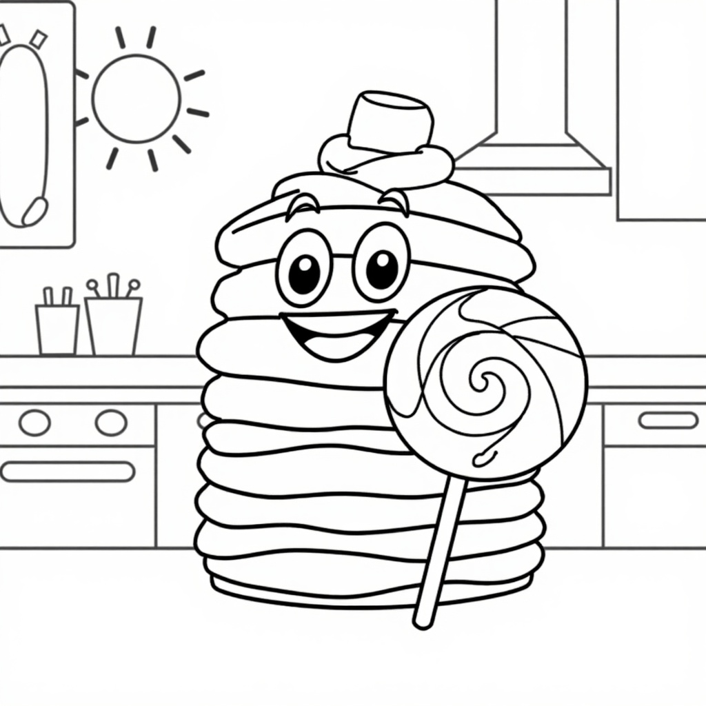 Pancake and Lollipop Fun colored preview