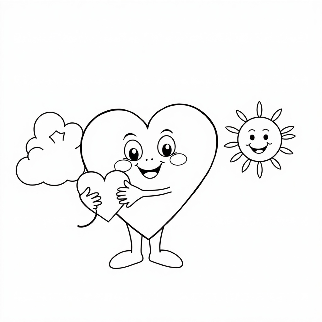 Hearts of Friendship colored preview