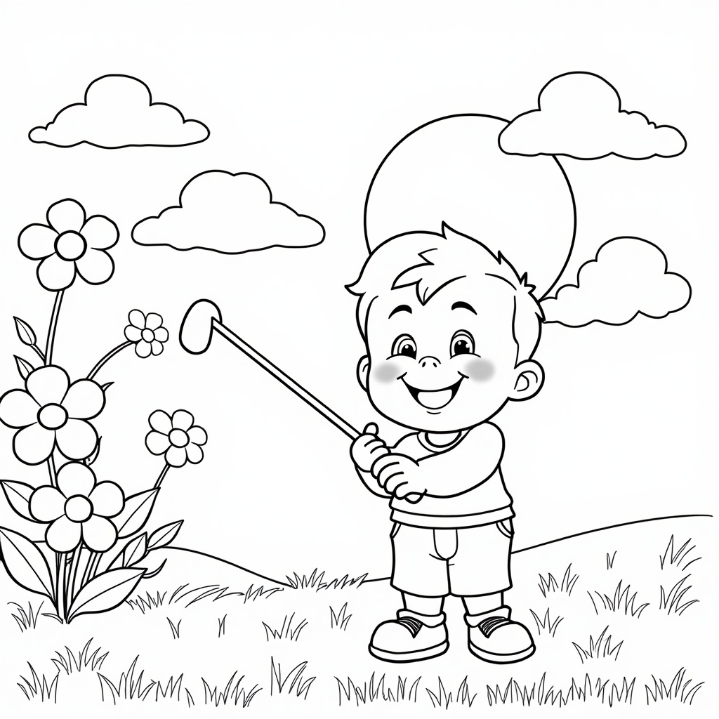 Junior Golf Fun colored preview