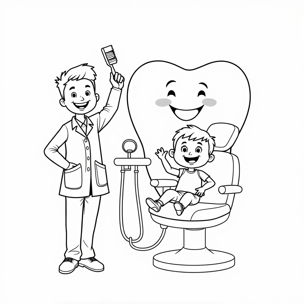 A Day at the Dentist colored preview