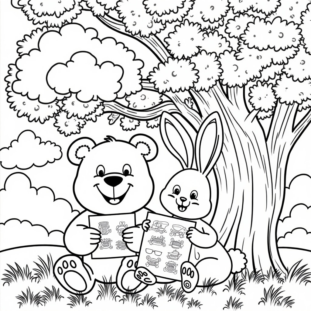 Sticker Fun with Friends colored preview