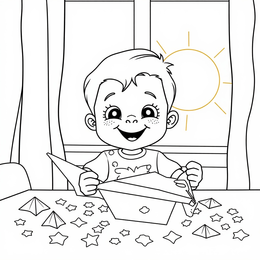 Fly High with Origami Fun colored preview