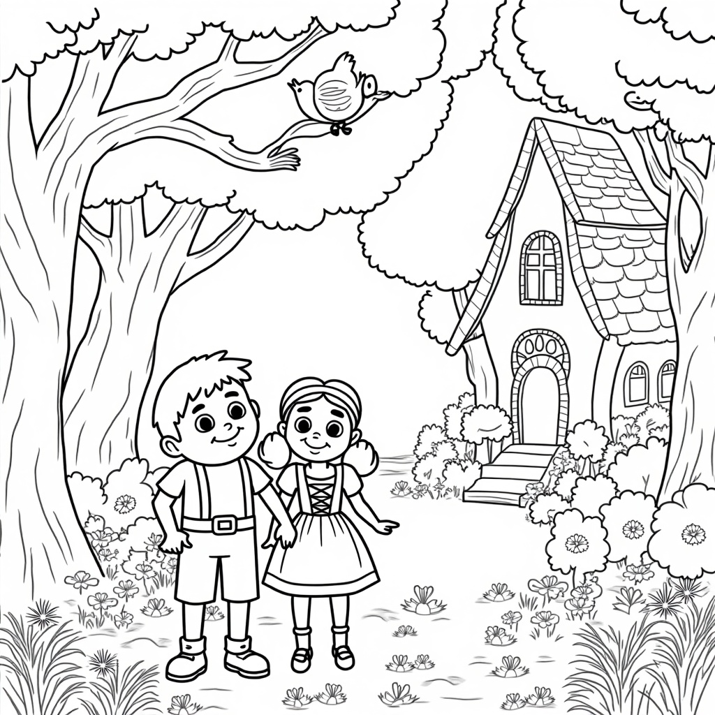 Hansel and Gretel's Sweet Adventure colored preview