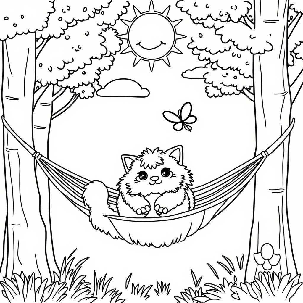 Sunny Day in the Hammock colored preview