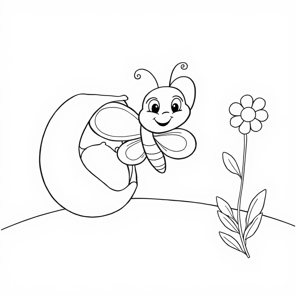 Butterfly's Joyful Journey colored preview