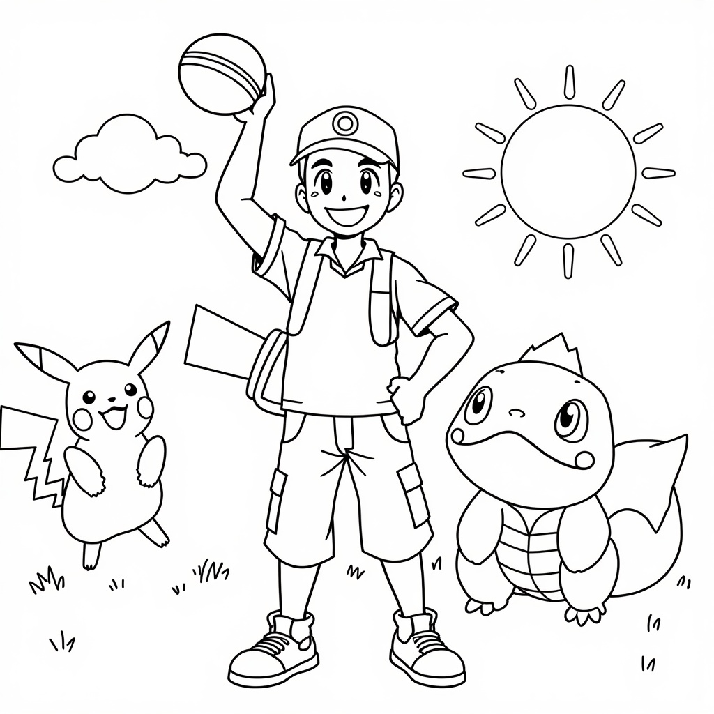 Happy Trainer and Friends colored preview