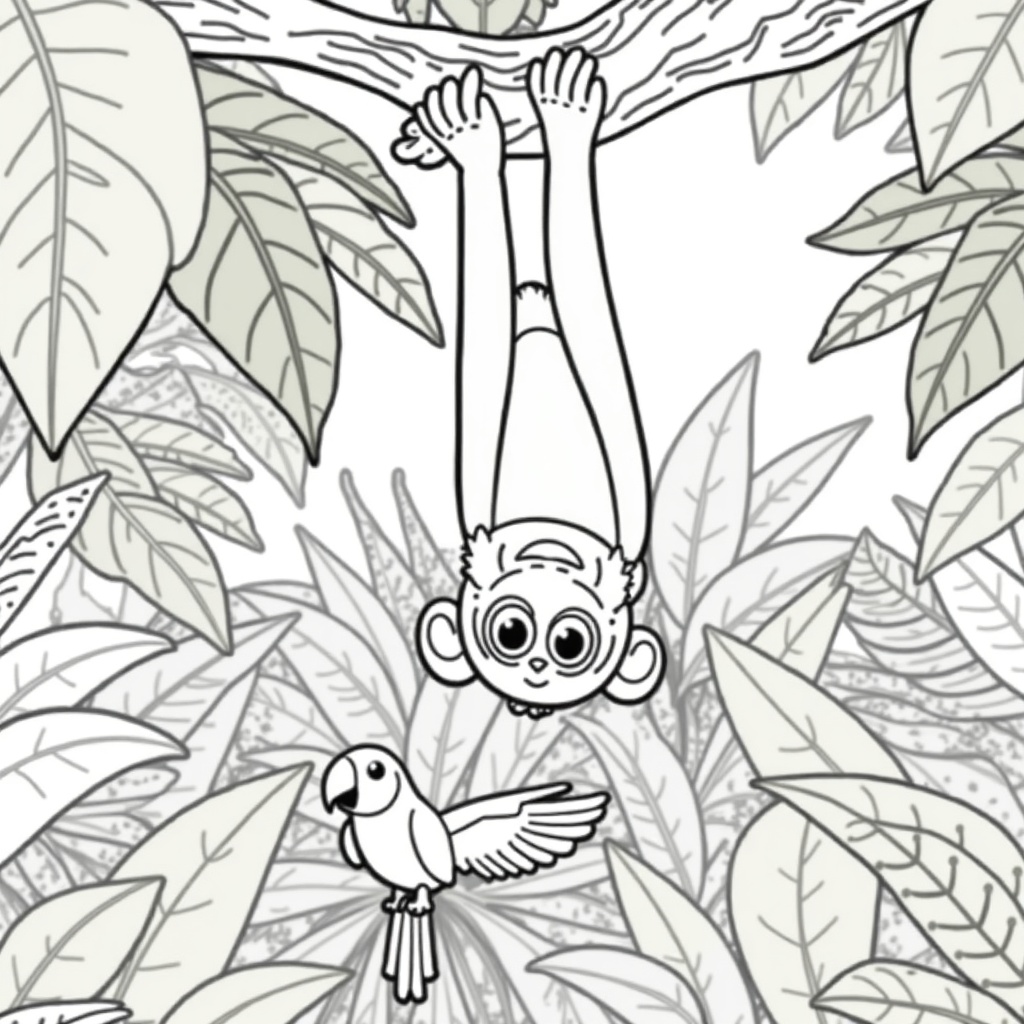 Joyful Jungle Acrobat colored preview