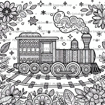 Colorful Wooden Train Adventure