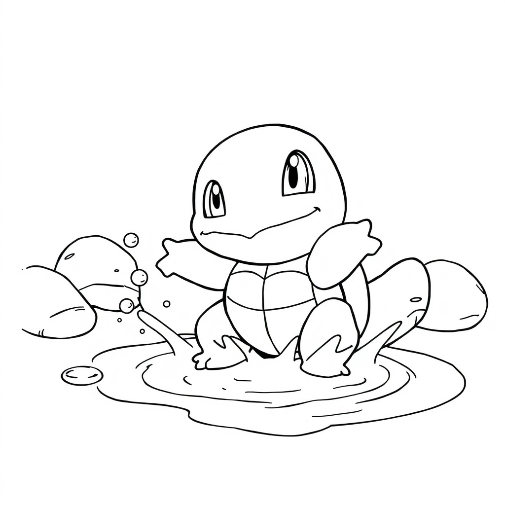 Splashing Fun with Squirtle