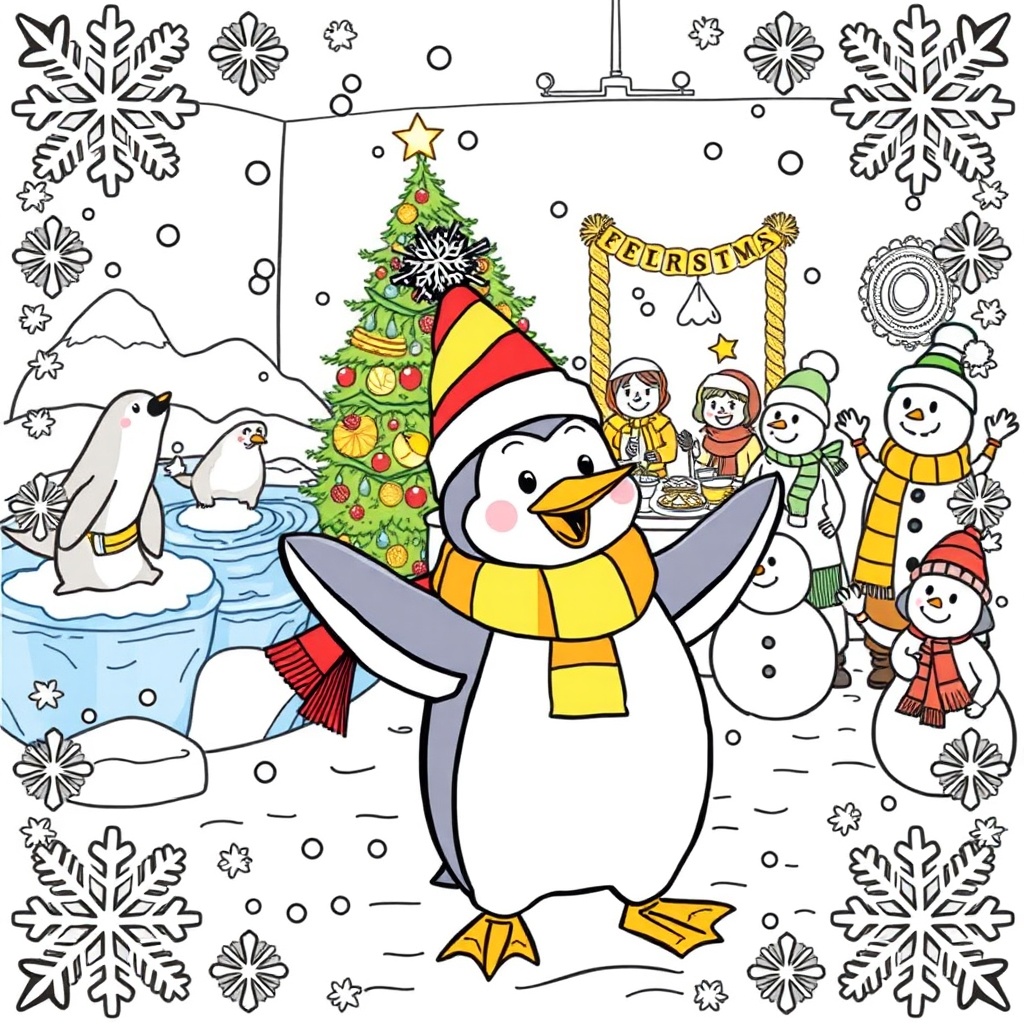 Penguin Family Celebration