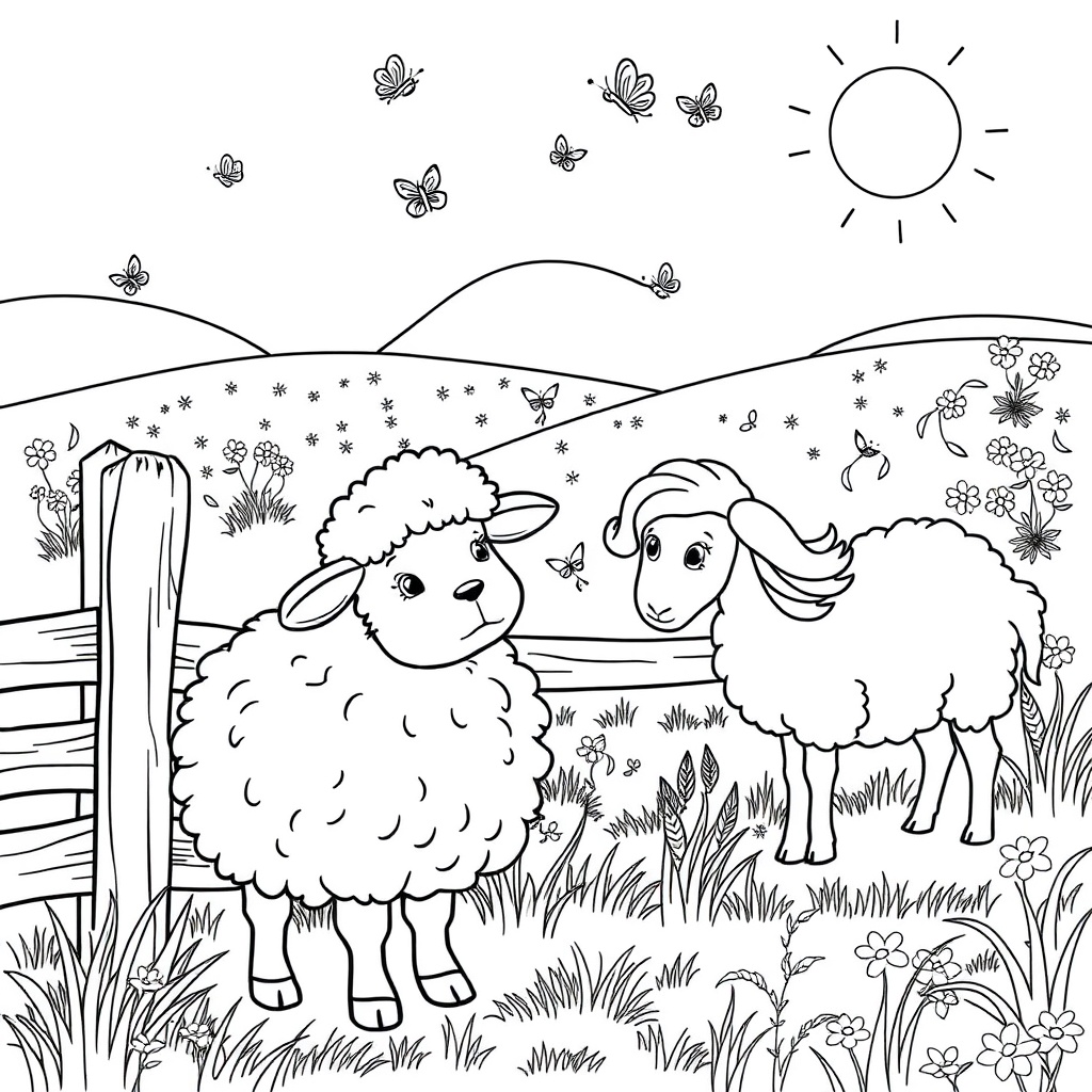 Sheep at the Fence