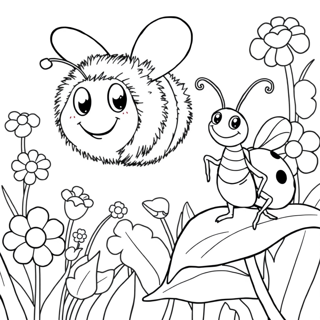 Buzzing Friends in the Garden