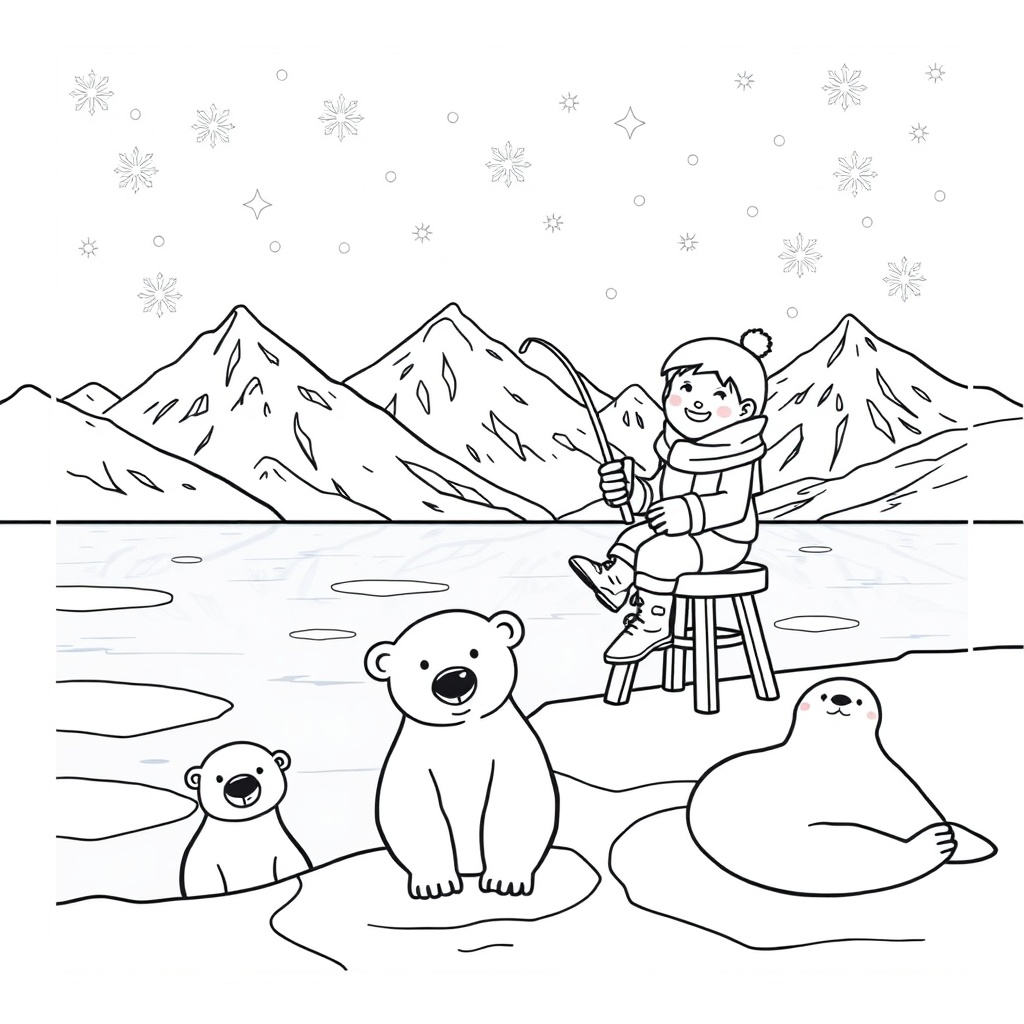 Joyful Ice Fishing Adventure