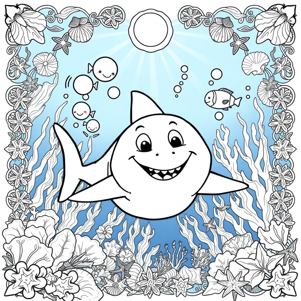 Shark's Happy Underwater Adventure