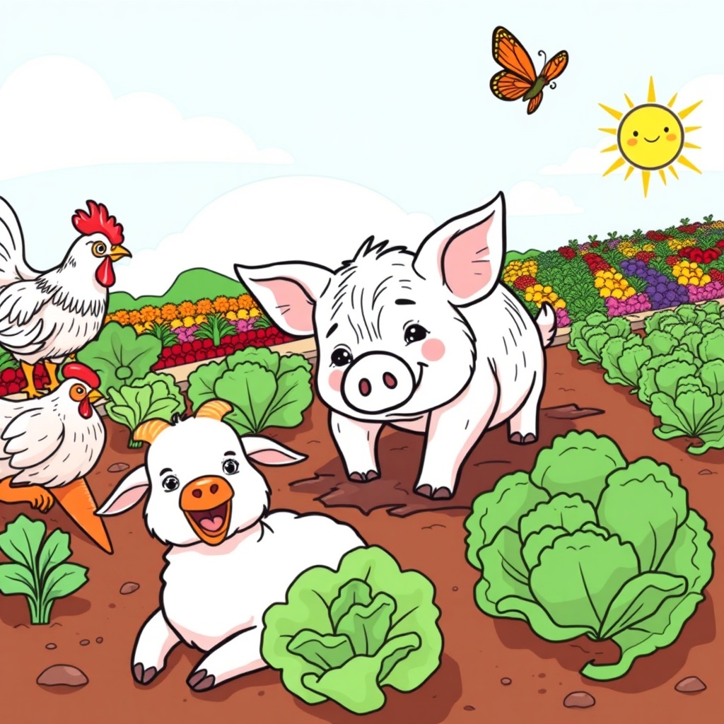 Garden Friends at Play