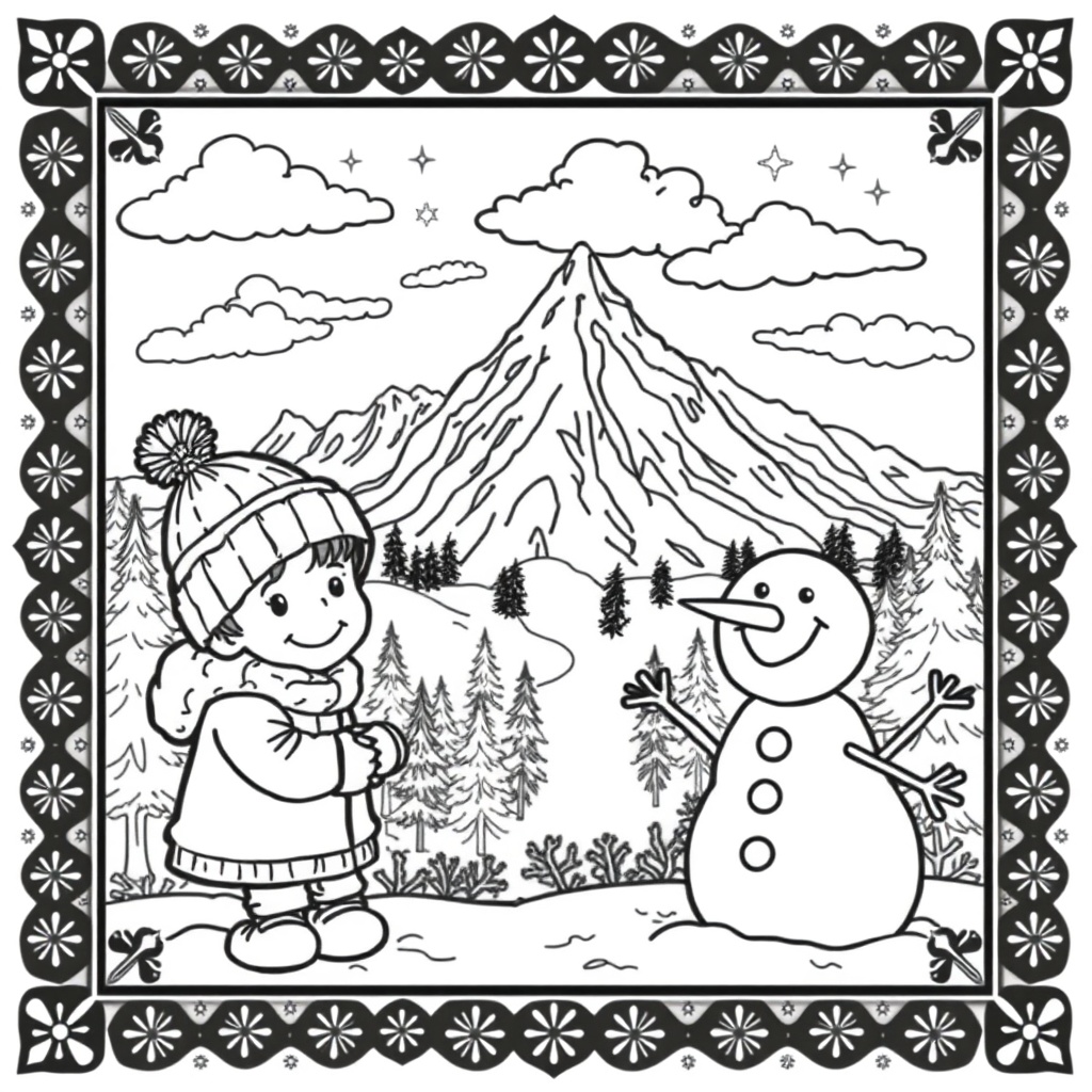 Snowy Fun in the Mountains