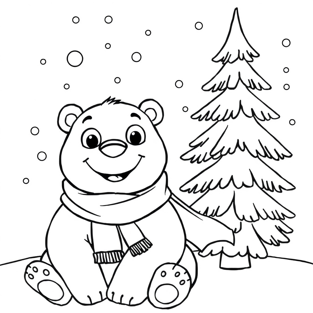 Winter Joy with Polar Bear