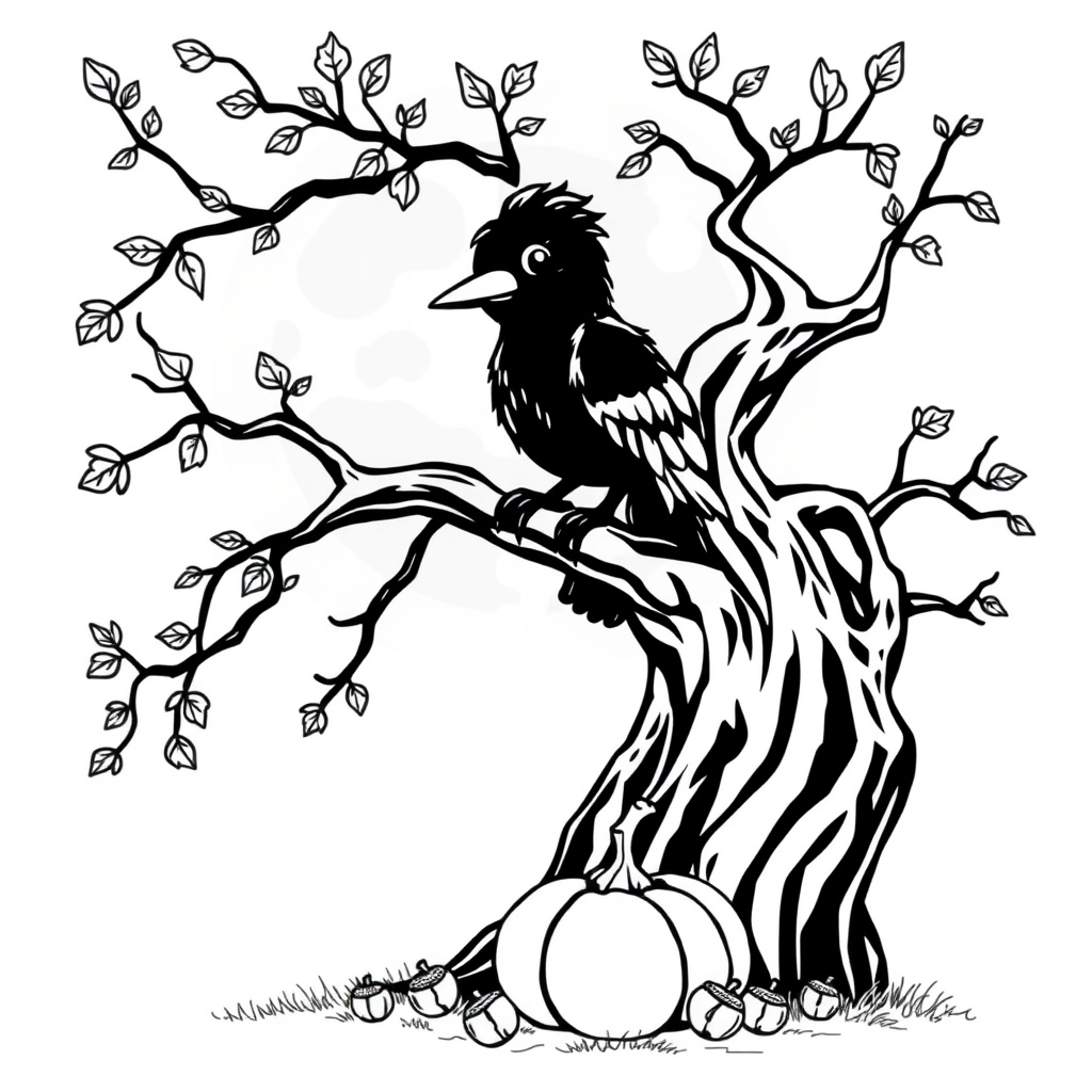 Crow's Moonlit Adventure