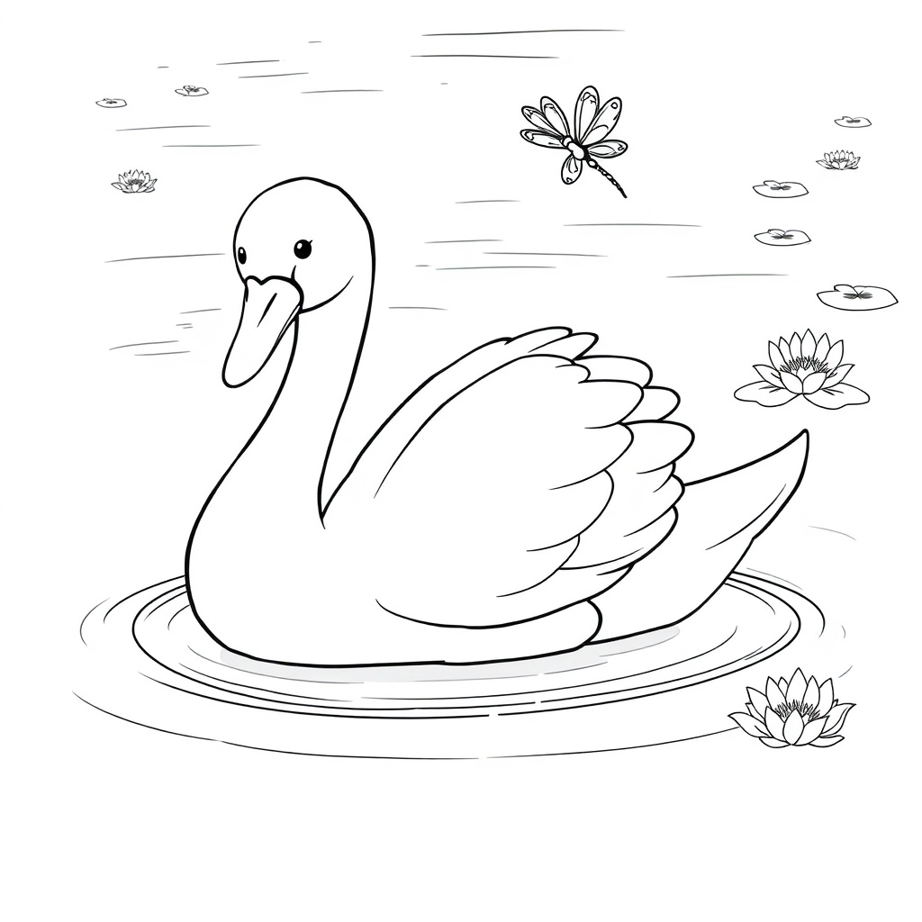 Swan and Dragonfly Delight